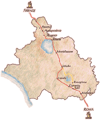 La Via Francigena nella Tuscia - Le Tappe